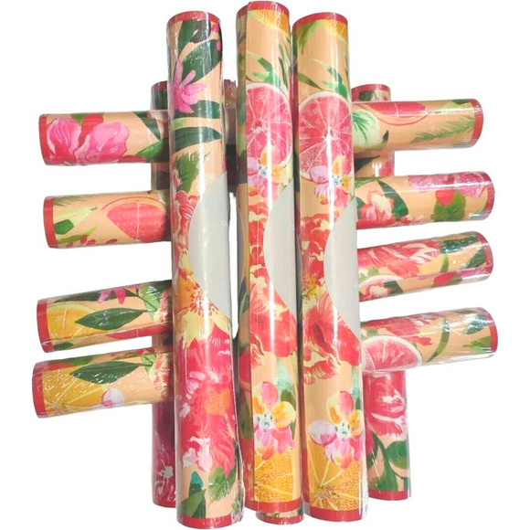Pier 1 Wildflower Paper Table Runner Or Shelf Liner Craft Accent Lot Of 12 New - Picture 3 of 7